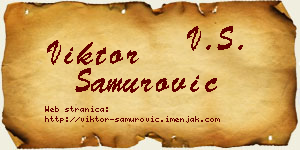Viktor Samurović vizit kartica